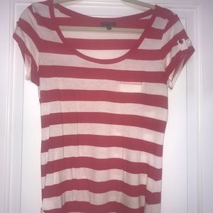 Red and white striped T-shirt